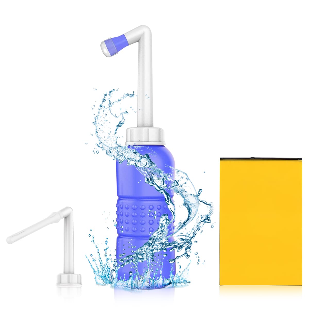 Supvox 450ML Portable Bidet Jet Spray for Toilet, Peri Bottle for Postpartum Care 2 Nozzle Strong Spray, Travel Bidet for Toilet With Upgrate Longer Bottle Rod For Personal Wash, Travel Essentials Supvox 450ML Portable Bidet Jet Spray for Toilet, Peri Bottle for Postpartum Care 2 Nozzle Strong Spray, Travel Bidet for Toilet With Upgrate Longer Bottle Rod For Personal Wash, Travel Essentials